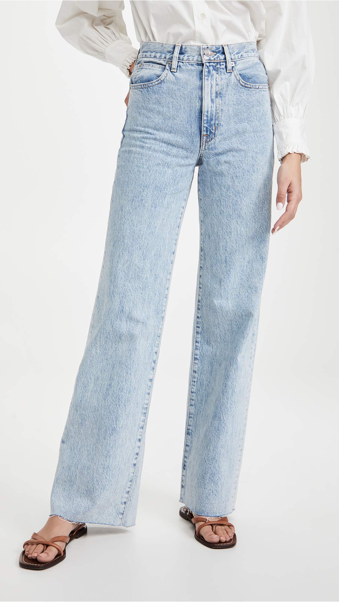 Women's Grace High Rise Wide Leg Jeans - Comfortable Stretch Denim Pants for Casual Wear & Office Outfits | Trendy Plus Size & Petite Options