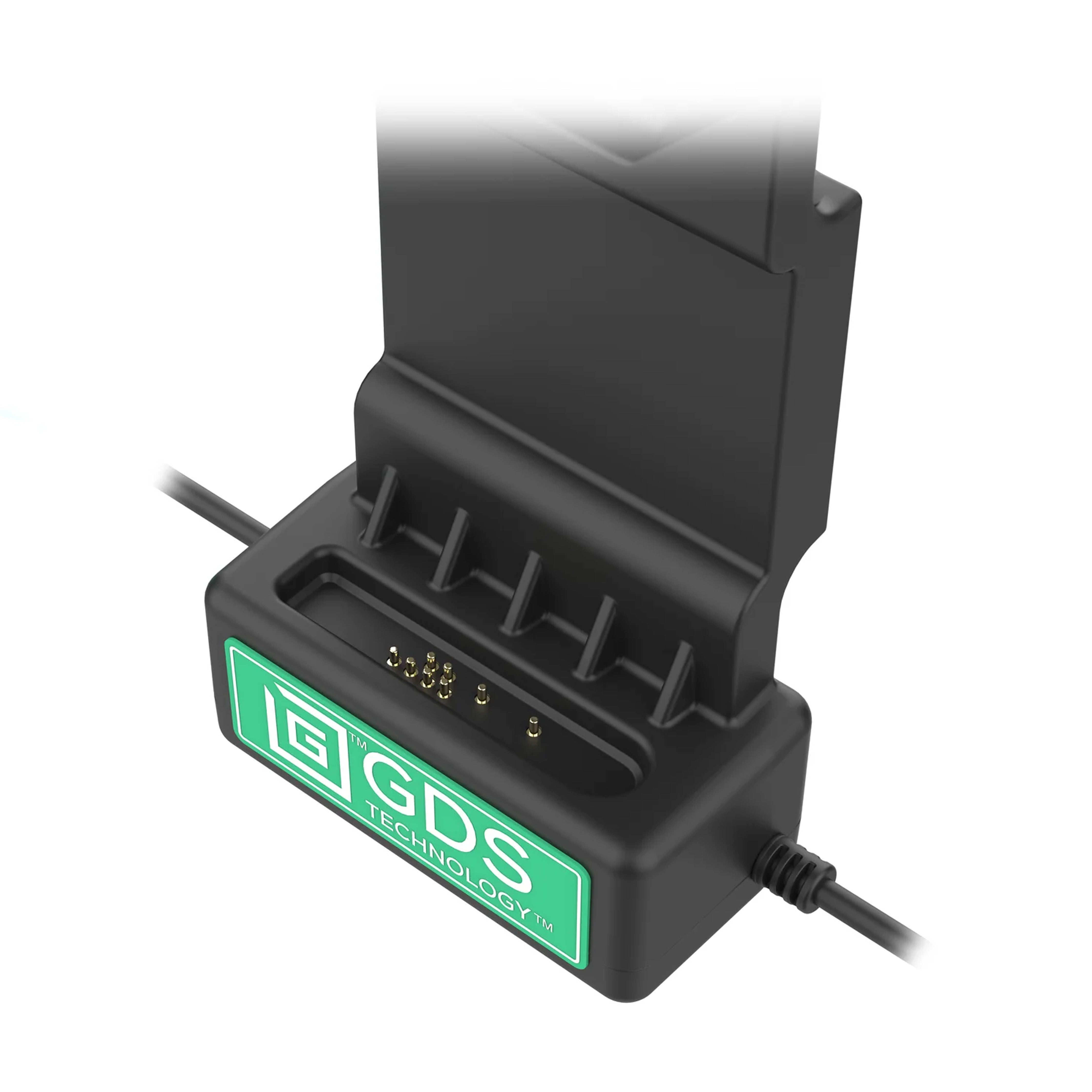 GDS® Uni Conn™ Left Locking Powered Dock with USB A & RJ45 Data Ports - Compatible with RAM Mounts (Model: GDS DOCKLL U1CP RJ45AU) | Perfect for Truck Drivers, Fleet Management & Mobile Workstations