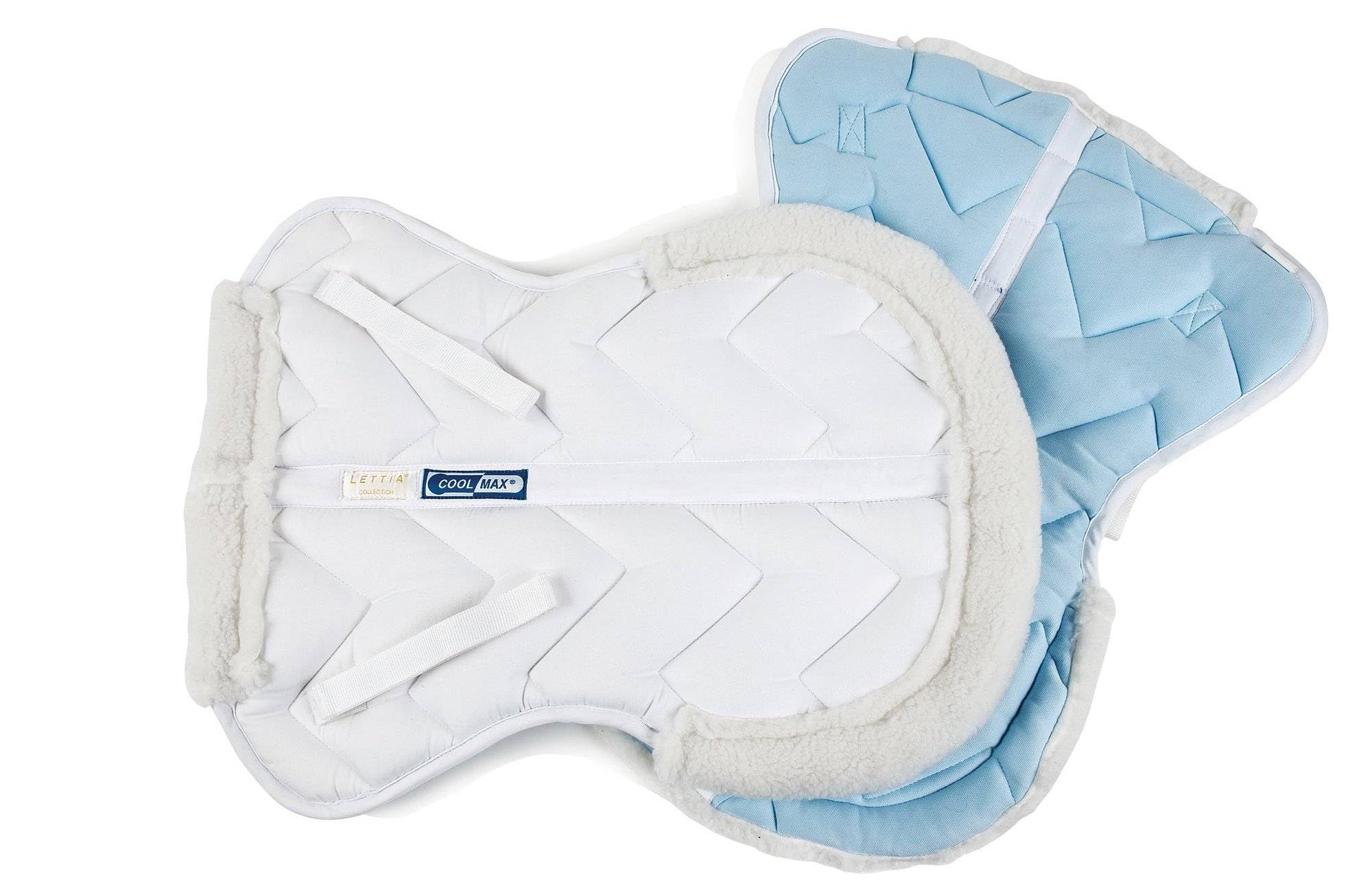Coolmax Half Pad for Horses - Breathable & Moisture-Wicking Saddle Pad - Ideal for Trail Riding, Training & Competition