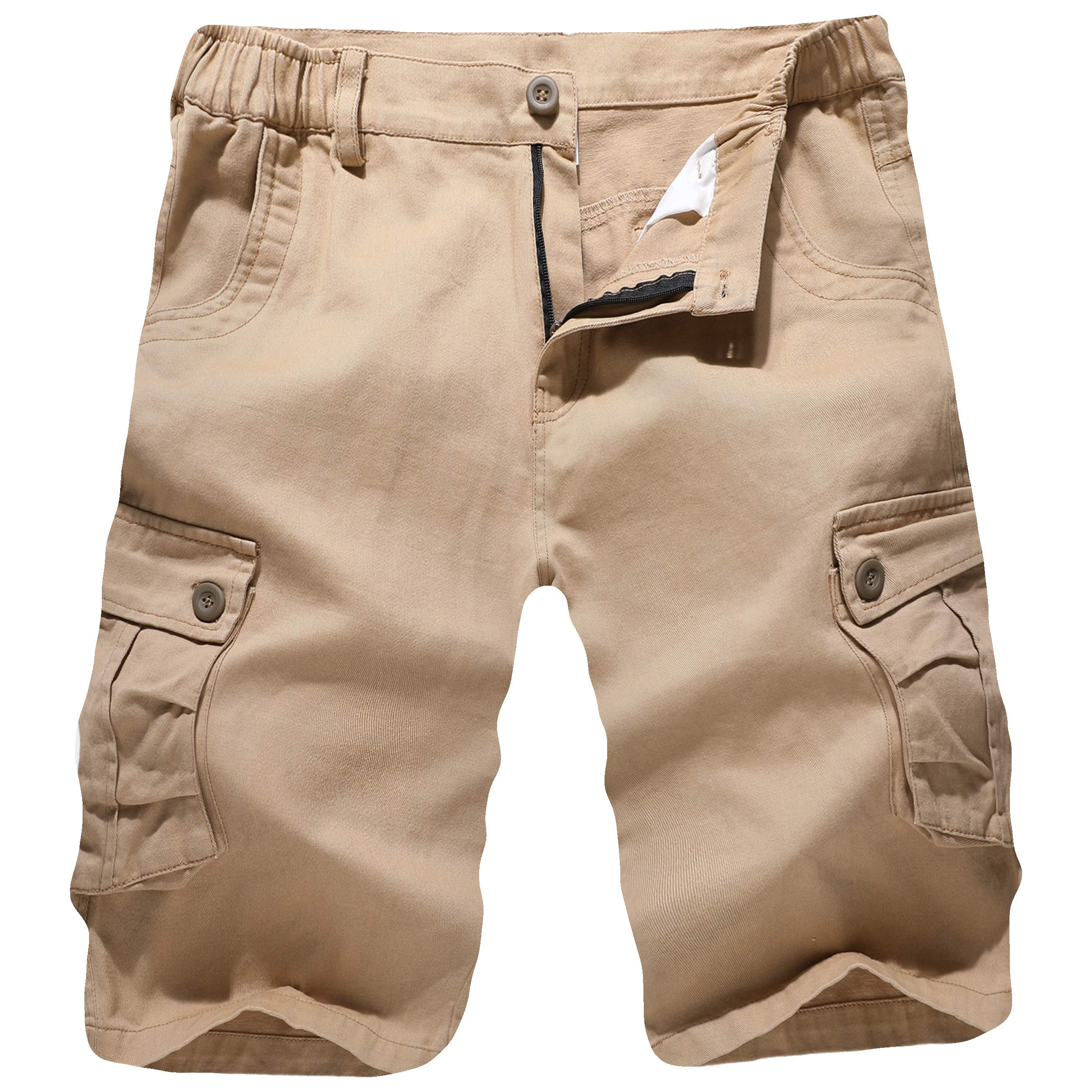 Zeetoo Men's Camo Cargo Shorts - Classic Relaxed Fit Outdoor Shorts with Multiple Pockets | Perfect for Hiking, Camping & Summer Adventures