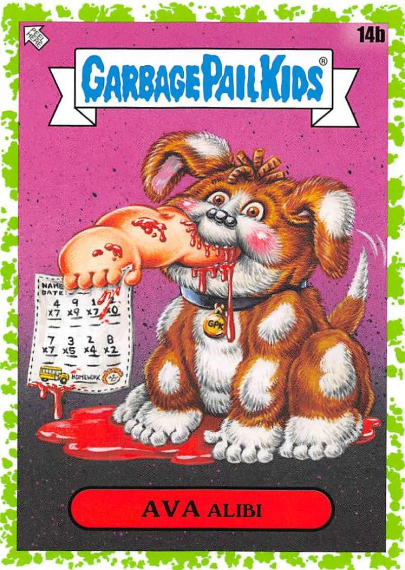 2020 Topps Garbage Pail Kids Late to School Booger Green #14B AVA ALIBI Trading Card - NM Condition | Collectible Nonsport Trading Cards for Kids & Adults | Perfect for Card Collectors, Gift Giving & Gaming Sessions