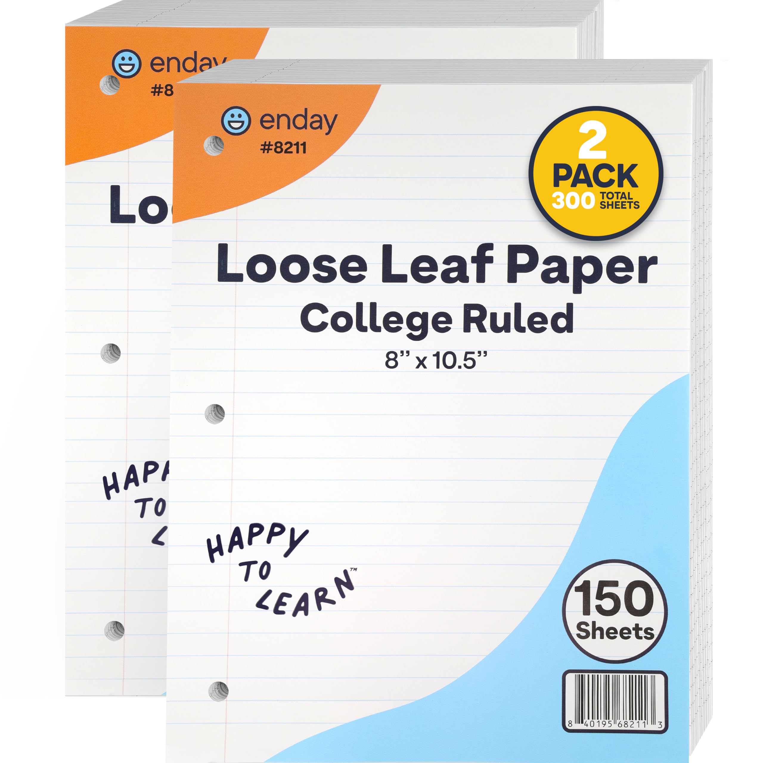 Enday College Ruled Loose Leaf Paper - 8