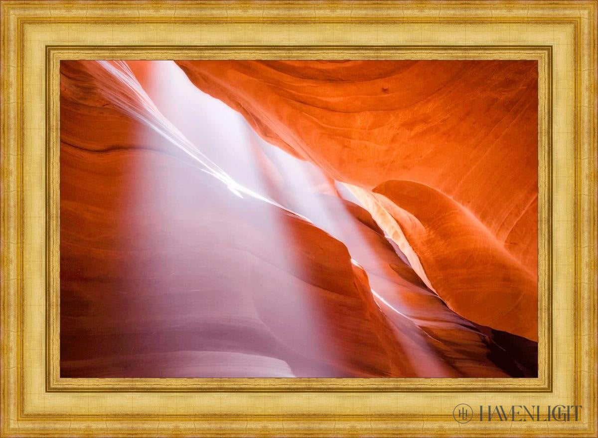 Stunning Antelope Canyon Light Shafts Photography - Natural Sunbeams in Slot Canyon - Perfect for Wall Art, Travel Inspiration & Desert Landscape Decor