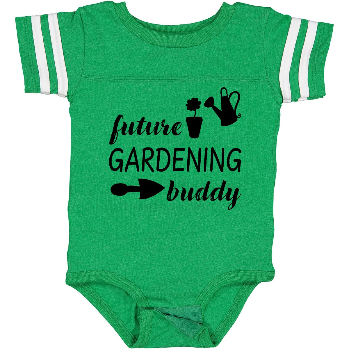 Inktastic Future Gardening Buddy Baby Bodysuit - Organic Cotton Cute Gardening Outfit for Infants & Toddlers - Perfect for Outdoor Play, Family Gardening Activities & Photo Shoots