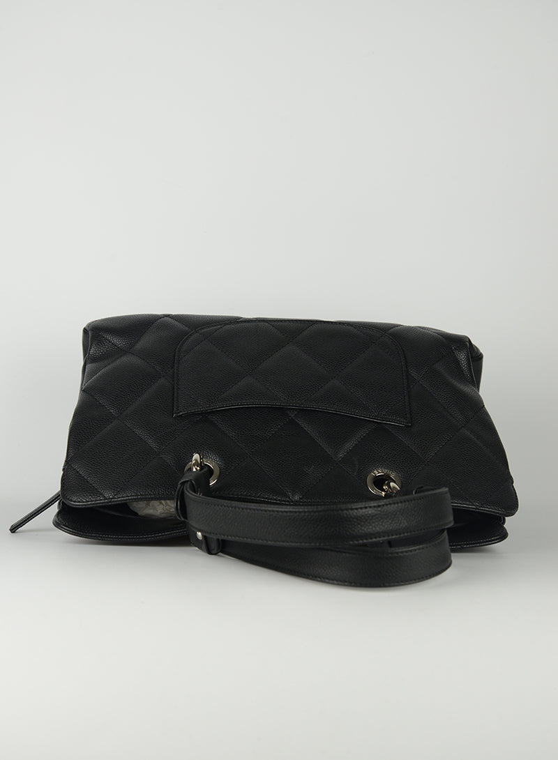 Chanel Black Caviar Leather Handbag - Luxury Designer Tote Bag for Women | Perfect for Work, Travel & Evening Events