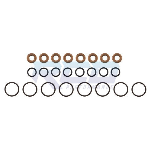 Fel Pro 6.6L Duramax 2004.5-2010 LLY LBZ LMM External Injector Seal Kit - Compatible with Chevy Silverado & GMC Sierra Diesel Trucks - Perfect for Engine Maintenance & Fuel System Repairs