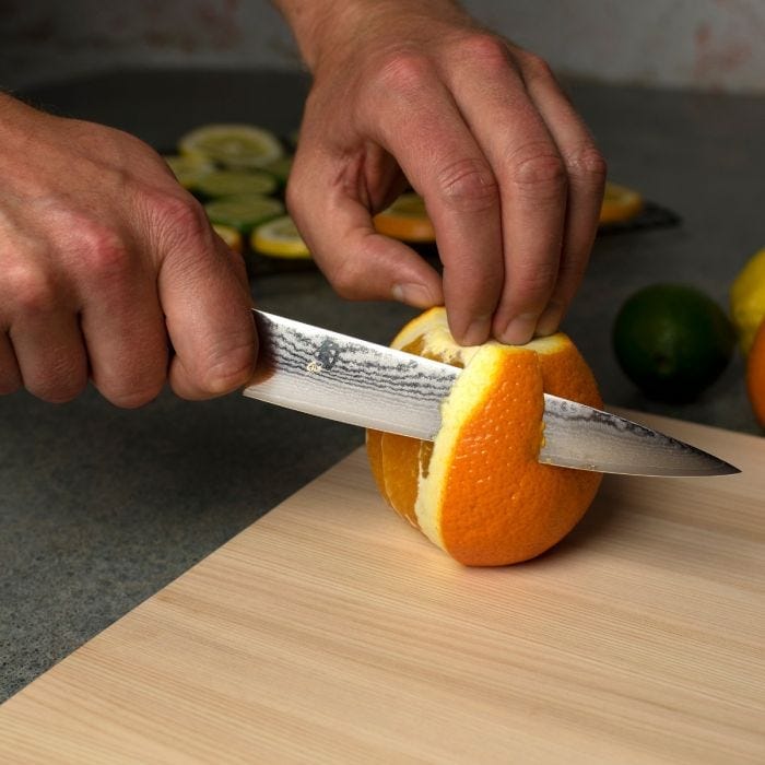 Shun 6-Inch Utility Knife - High-Quality Japanese Stainless Steel Blade for Kitchen, Camping & Outdoor Use - Perfect for Slicing, Chopping & Food Prep