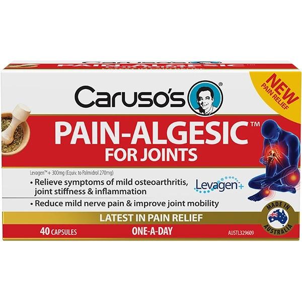 Caruso's Pain Algesic Cream for Joint Pain Relief - Fast-Acting Joint & Muscle Support for Arthritis, Backache & Sports Injuries - Perfect for Active Lifestyles & Post-Workout Recovery