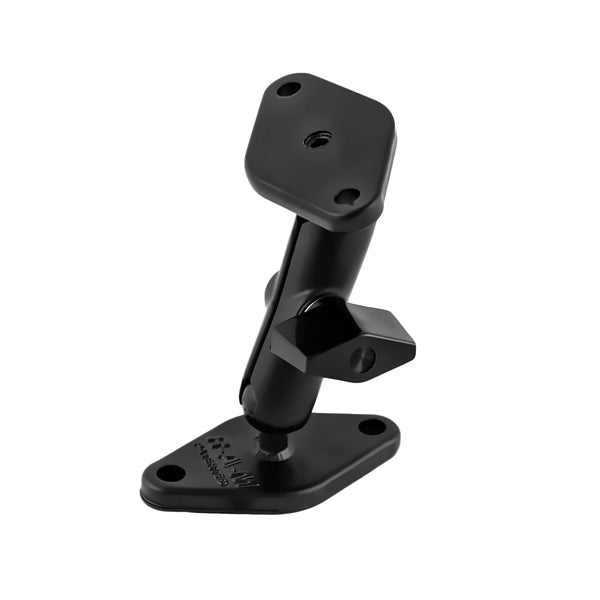 RAM A 101U Ball Mount with Medium Double Socket Arm & Diamond Base - AMPS Pattern Compatible for GPS, Phone & Camera Mounting in Cars, Trucks & Boats