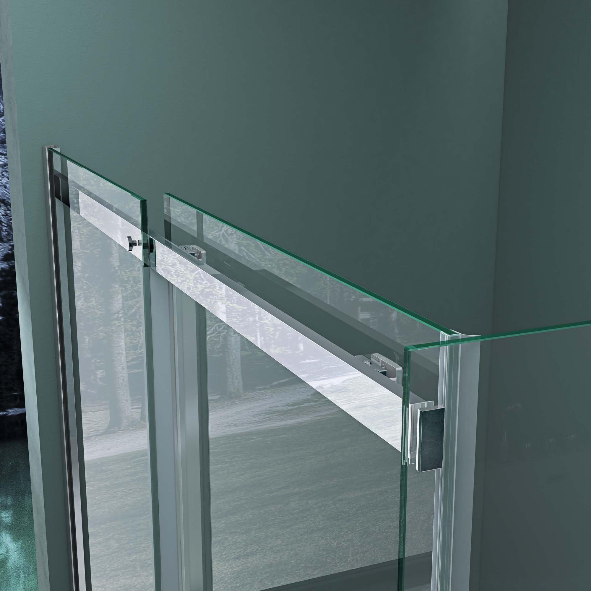 80x100cm Transparent 8mm Glass Shower Enclosure with Sliding Door - Left/Right Opening Corner Shower Cabin for Modern Bathrooms | Perfect for Small Spaces & Luxurious Bathroom Upgrades