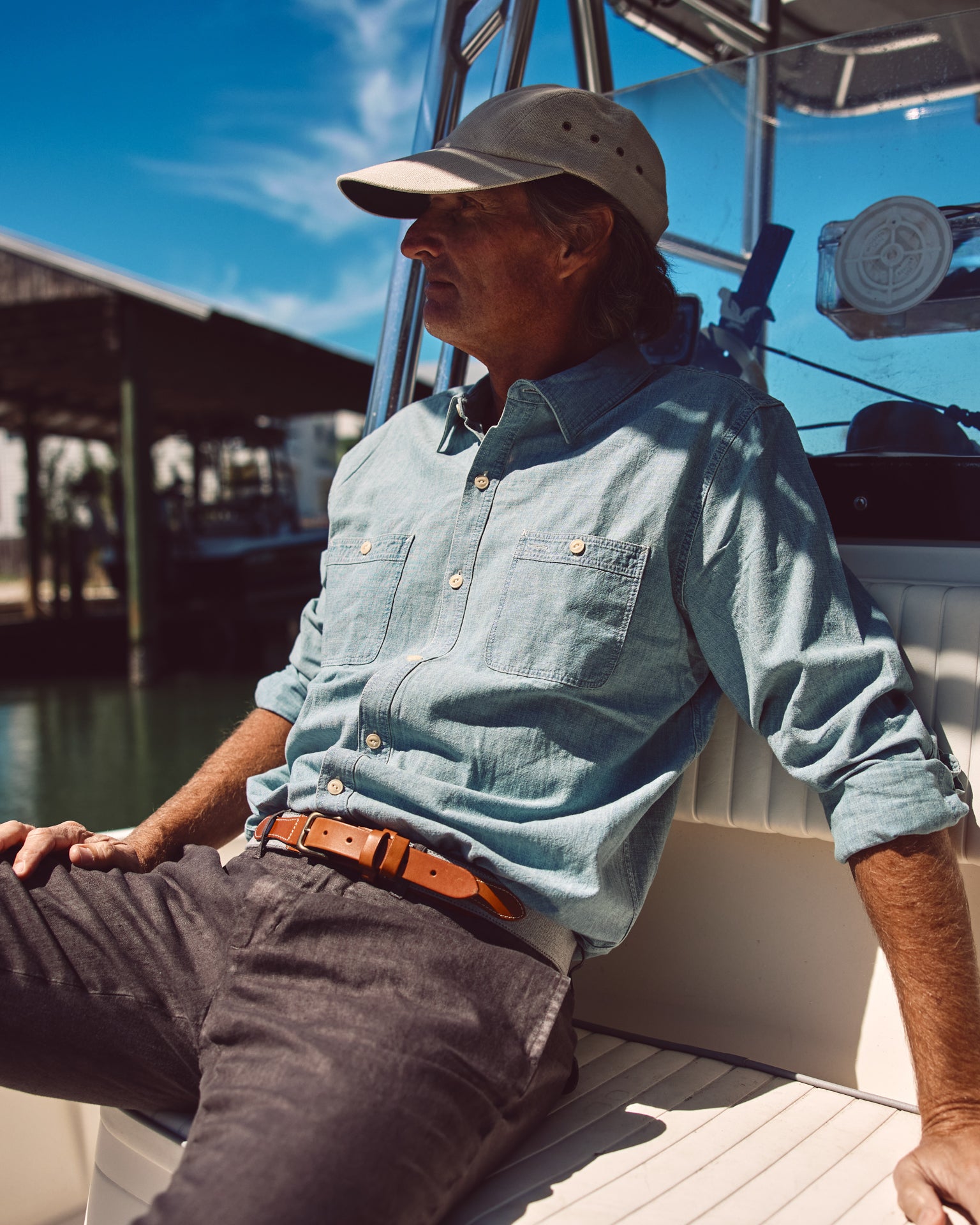Garment Dyed Linen Camden Pant in Graphite - Comfortable & Stylish Men's Casual Trousers for Work, Travel & Everyday Wear