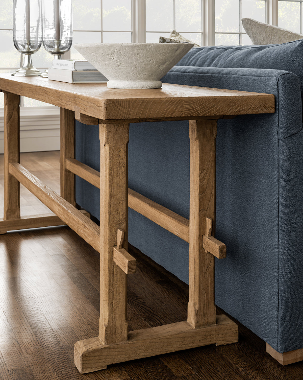 Modern Rufus Console Table - Entryway Sofa Table with Storage Shelf | Perfect for Hallway, Living Room & Bedroom Decor