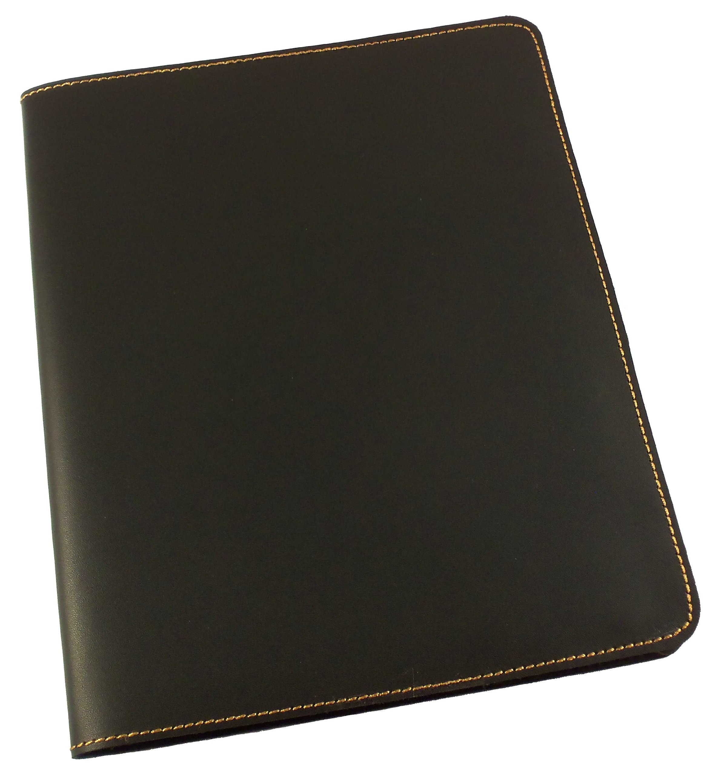 Rustic Ridge Refillable Leather Composition Notebook - Premium Leather Journal Cover for Writing, School & Office - Black Leather Notebook with Replaceable Paper - Perfect for Students, Professionals & Gift Giving
