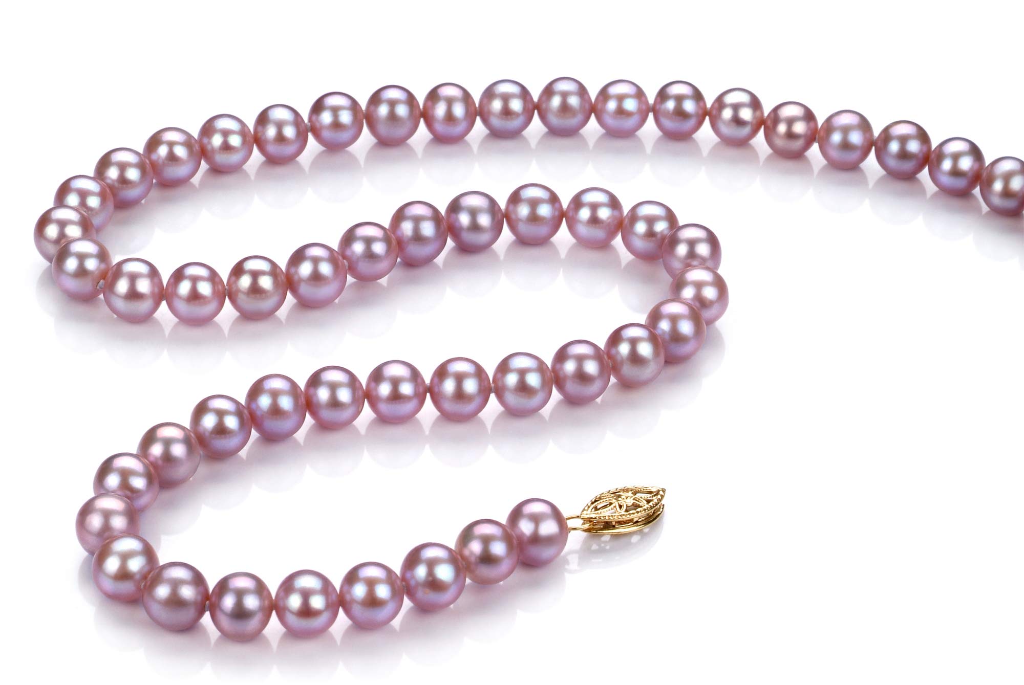 6-6.5mm AA Quality Lavender Freshwater Pearl Necklace - Gold Filled Cultured Pearls Jewelry for Women | Perfect for Weddings, Anniversaries & Special Occasions