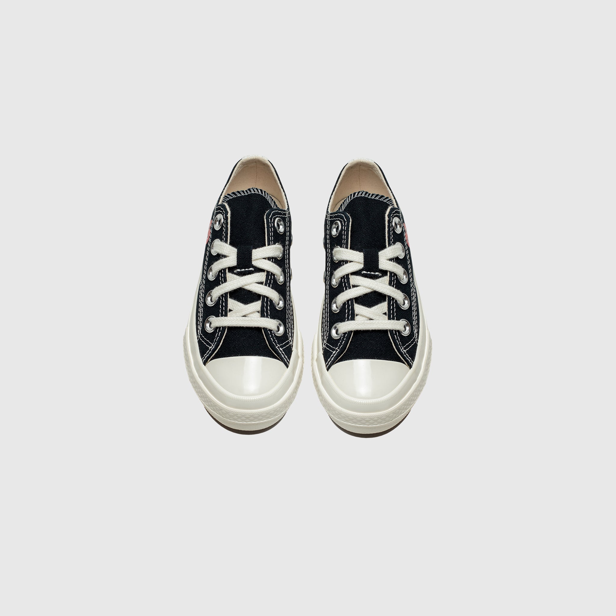 Chuck Taylor All Star '70 Low Top Sneakers for Kids - Black Single Heart Design - Casual & School Wear for Boys & Girls