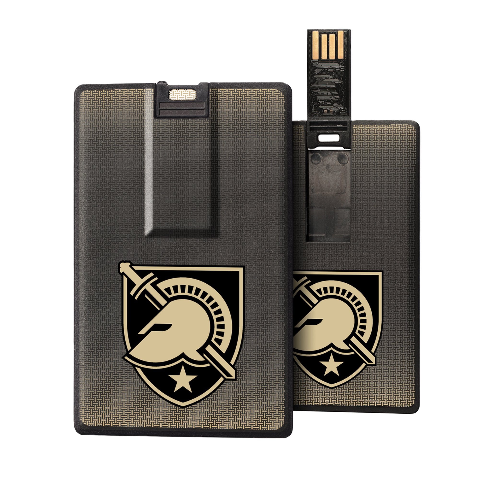 Army Academy Black Knights 32GB Linen Credit Card USB Flash Drive - Perfect for Military Enthusiasts, Students & Office Use