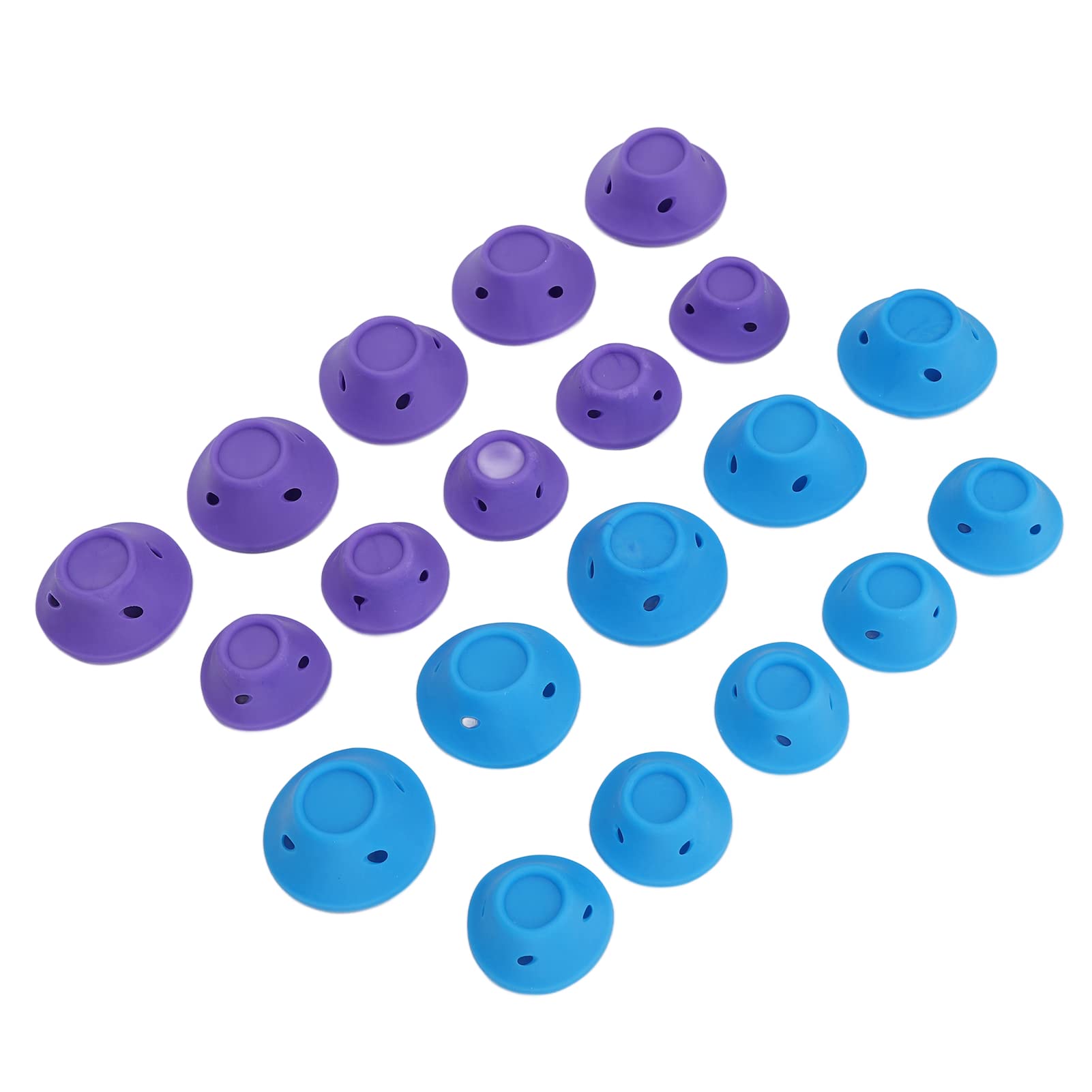 20pcs Silicone Hair Curlers for Women - Soft Mushroom Hair Rollers for Short, Medium & Long Hair DIY Styling - Perfect for Home, Salon & Travel Use