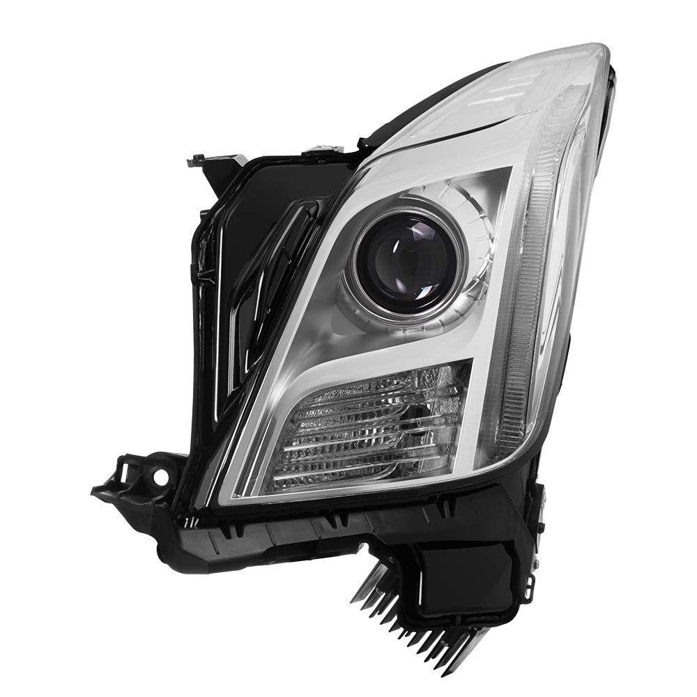 HID AFS Headlights for Cadillac XTS 2013-2015 - OEM Style Replacement - Chrome/Clear Lens - Perfect for Night Driving & Car Upgrades