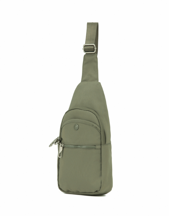 TOSCA TCA989 Anti-Theft Sling Bag Khaki - Secure Crossbody Travel Bag for Men & Women - Perfect for Commuting, Hiking & Outdoor Adventures
