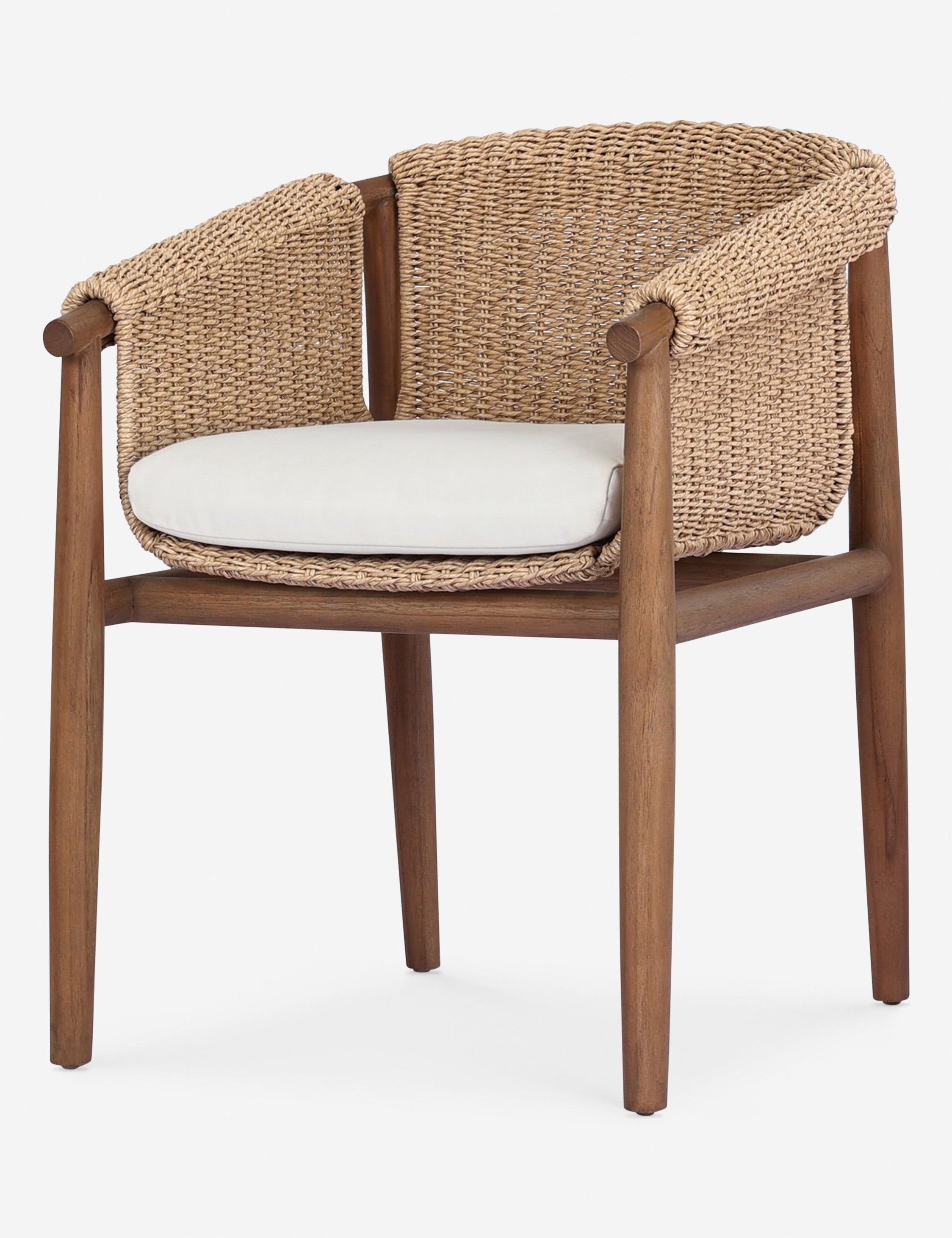 Cantrelle Outdoor Dining Chair - Weather-Resistant Patio Furniture for Garden, Poolside & Backyard - Comfortable & Durable Dining Chairs for Outdoor Entertaining