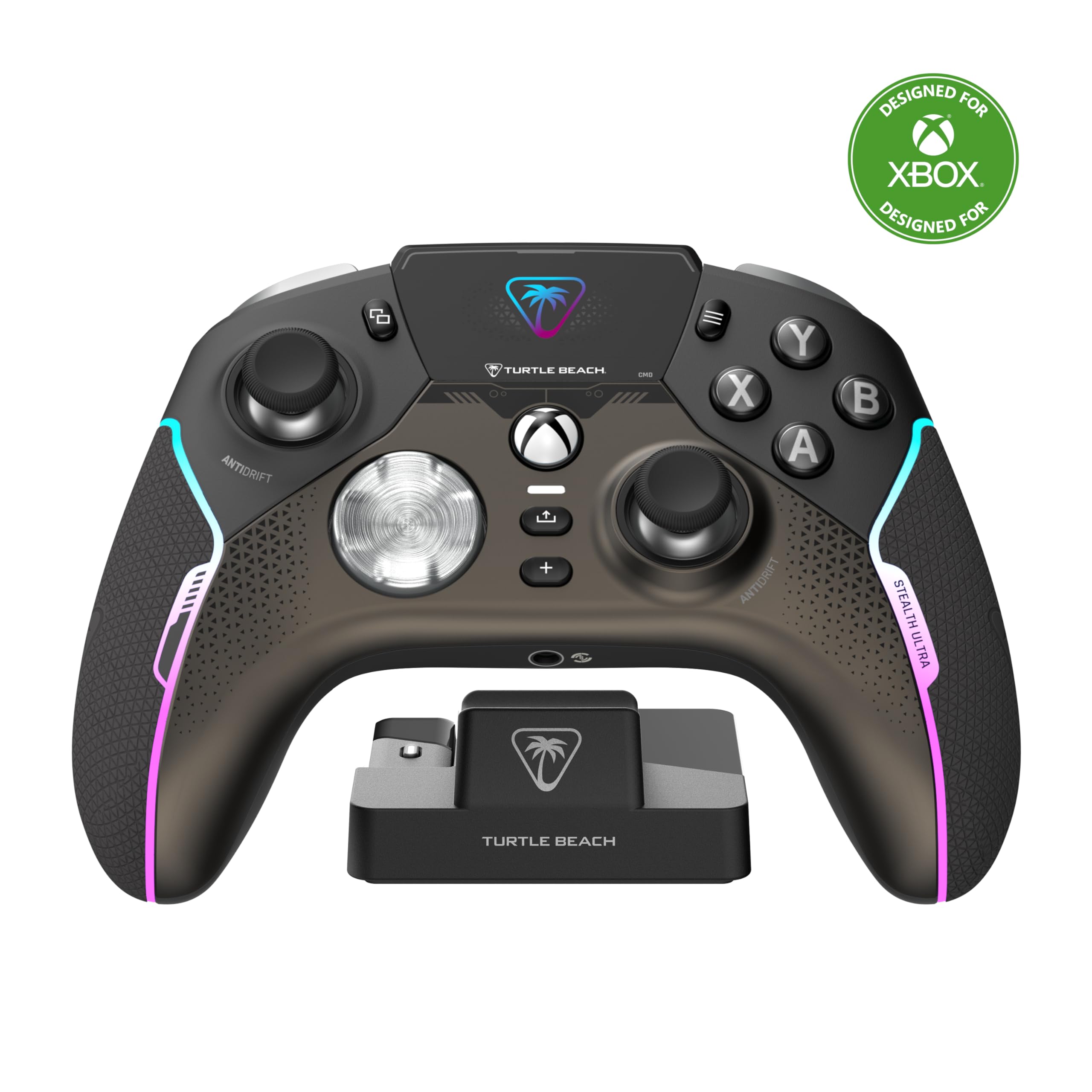 Turtle Beach Stealth Ultra Wireless Gaming Controller for Xbox Series X|S, Xbox One, PC & Android - LED Dashboard, RGB Lighting, 30-Hr Battery, Bluetooth - Perfect for Competitive Gaming & Streaming (Black)