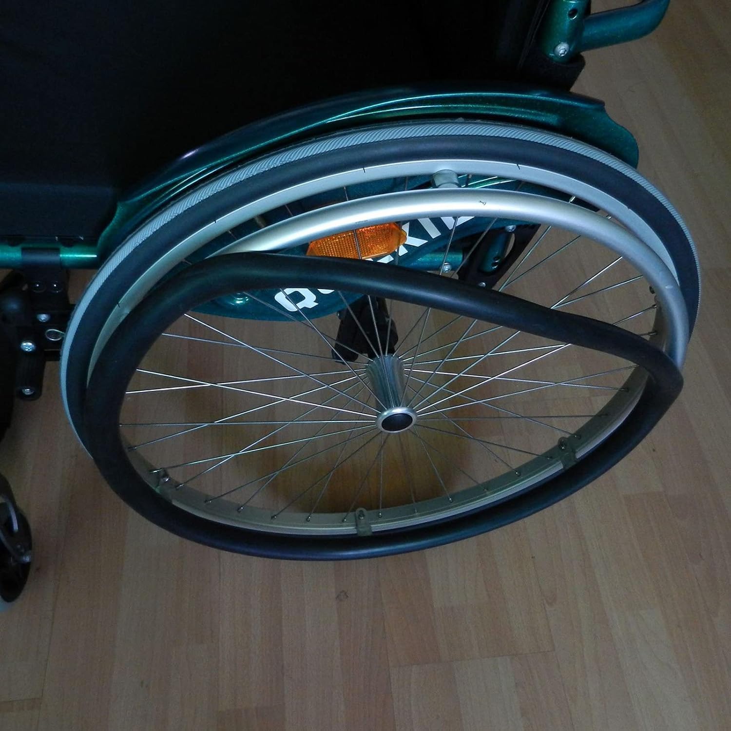 24-Inch Wheelchair Push Rim Covers - Silicone Hand Grips for Sports Wheelchairs | Wear-Resistant, Improved Grip & Traction | Ideal for Daily Use, Outdoor Activities & Sports Performance