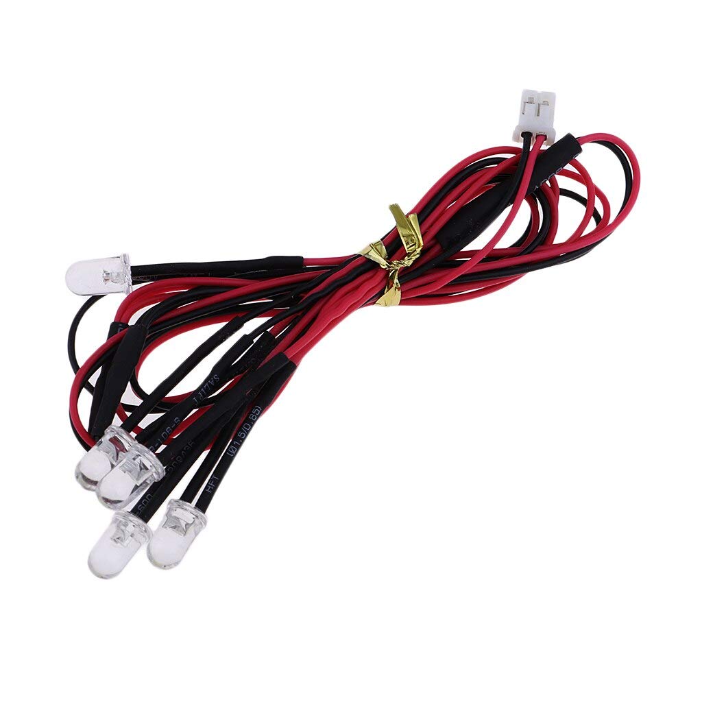 1/8 & 1/10 Scale RC Car Roof Rack LED Light Kit Replacement Parts - Compatible with Crawler, Racing, Rally & Touring RC Vehicles - Perfect for Night Driving & Off-Road Adventures