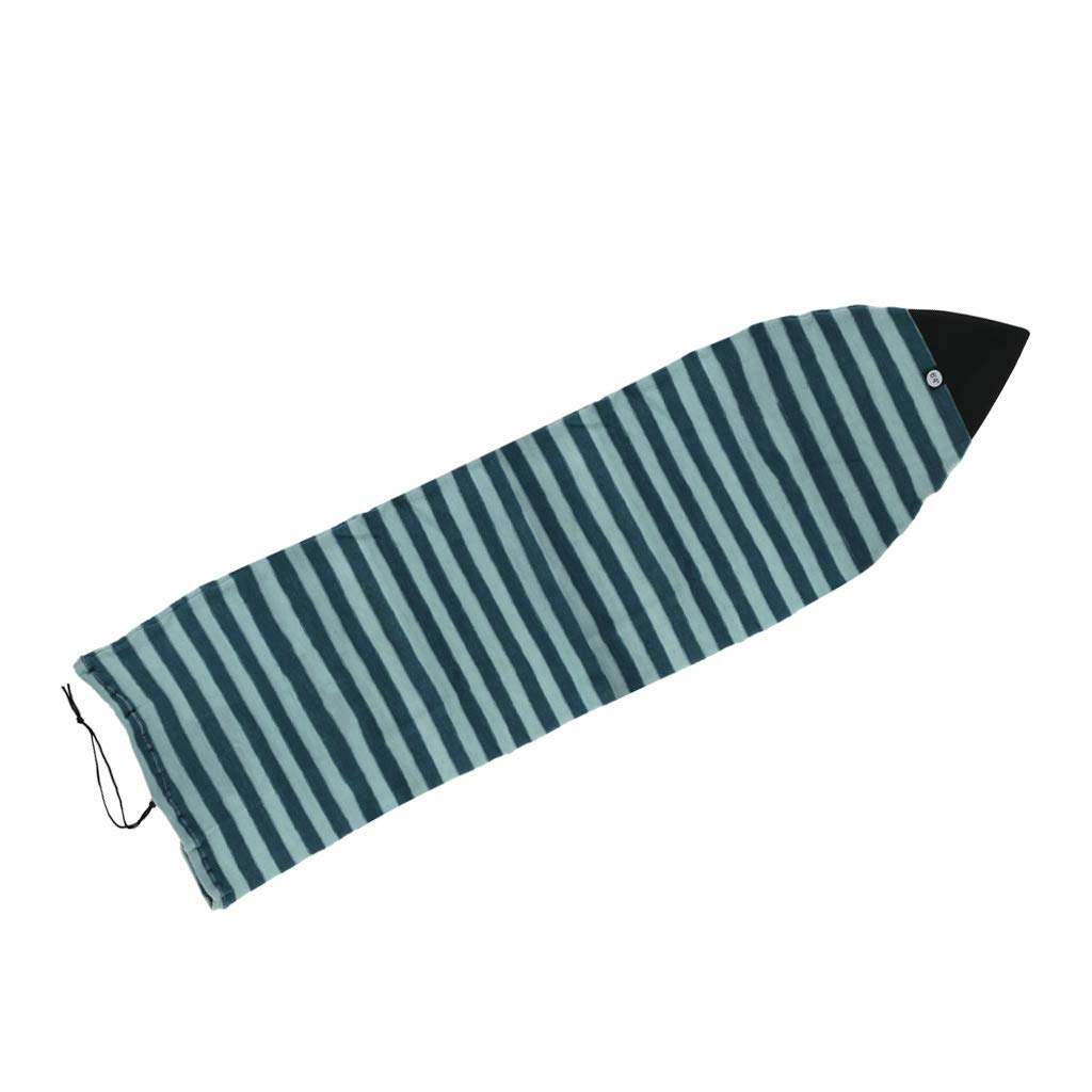 Premium 5.0-10.6ft Surfboard Sock Cover - Lightweight Stretchable Surfing Board Bag with Quick-Dry Fabric, Drawstring Closure & Padded Nose Protector - Fits 10.2ft Boards - Perfect for Surfing, Travel & Board Storage Protection