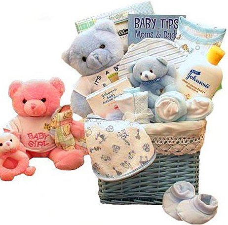 Sweet Baby of Mine Newborn Gift Basket for Baby Boys - Perfect Baby Shower, Christening & Welcome Home Present