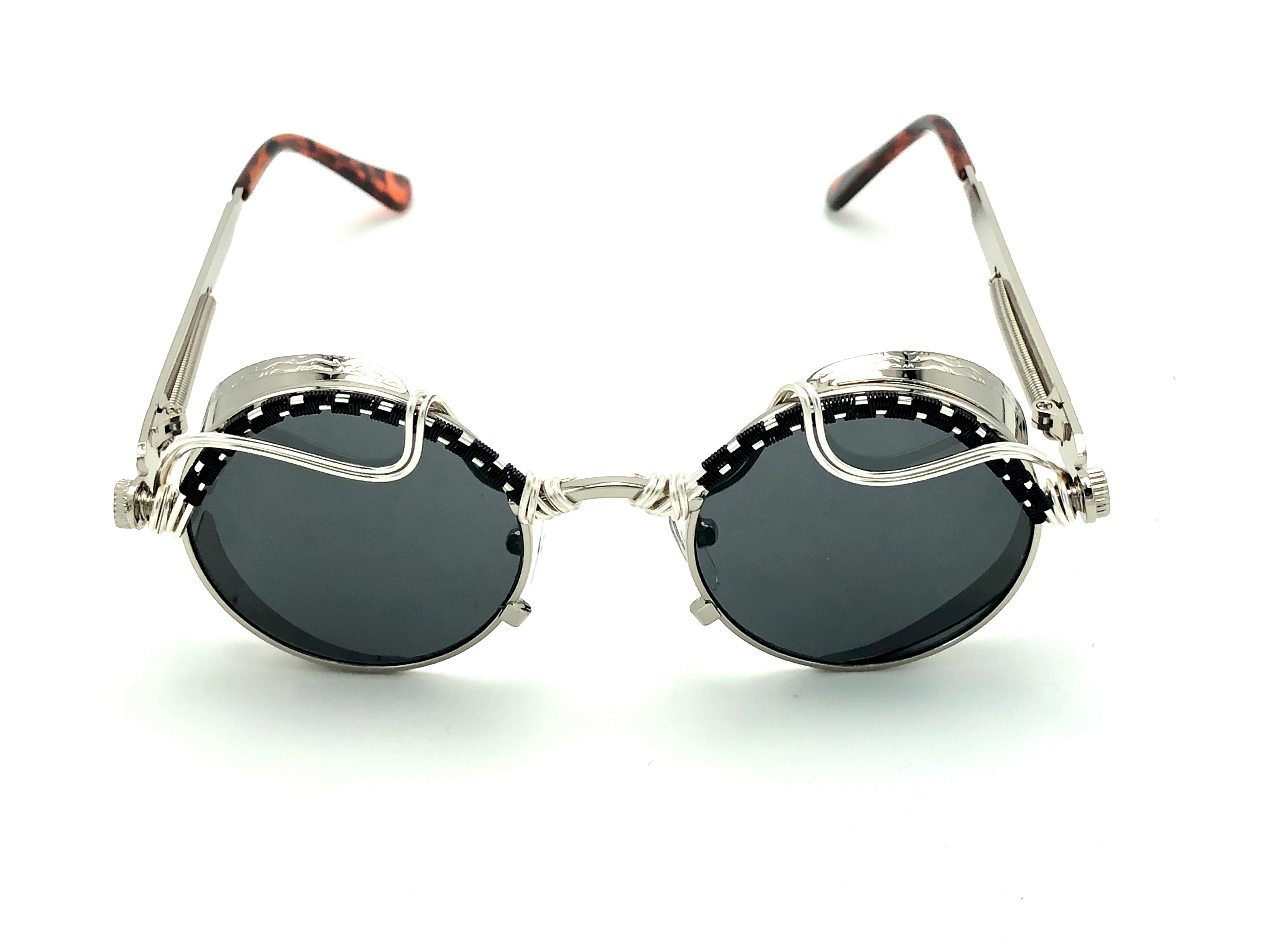 Steampunk Black Silver Jewelry - Gothic Vintage Rings, Necklaces & Accessories for Cosplay, Halloween & Alternative Fashion