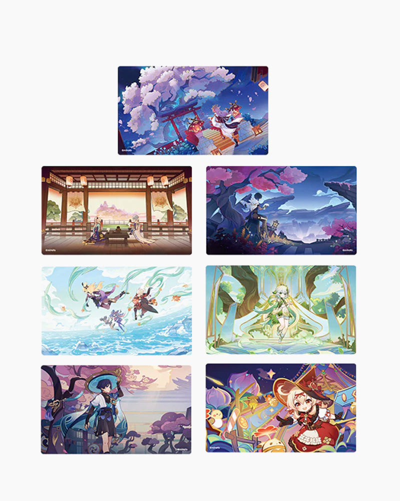 Genshin Impact® Transparent Art Cards - Anime Character Collectibles for Fans | Perfect for Display, Scrapbooking & Gift Giving