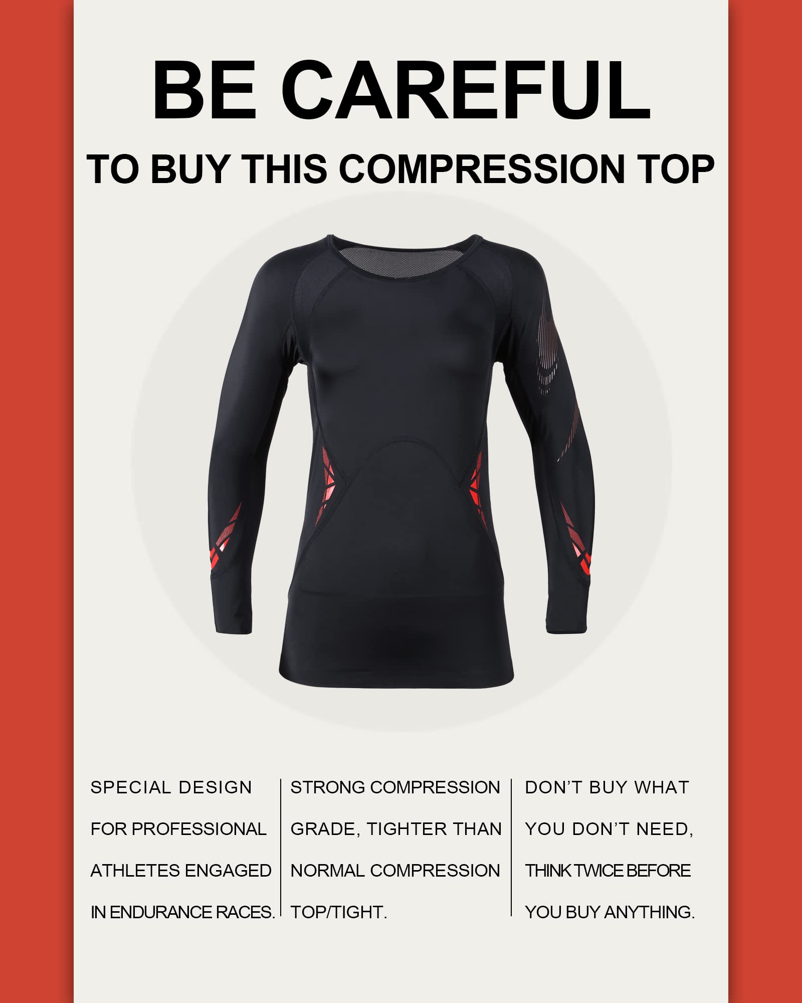 SUMARPO Men's Compression Shirts - Muscle Support Workout & Recovery Tight Long Sleeve Shirt with UPF50+ Sun Protection & Breathable Fabric - Ideal for Gym, Running, Cycling & Sports Training