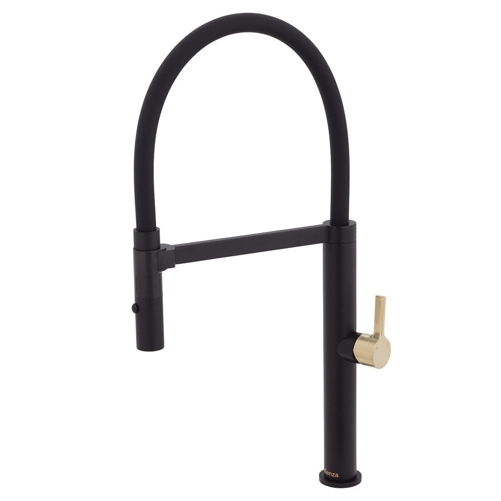 Fienza Sansa Pull Down Kitchen Faucet - Matte Black Finish for Modern Sinks | Perfect for Cooking, Washing Dishes & Filling Pots