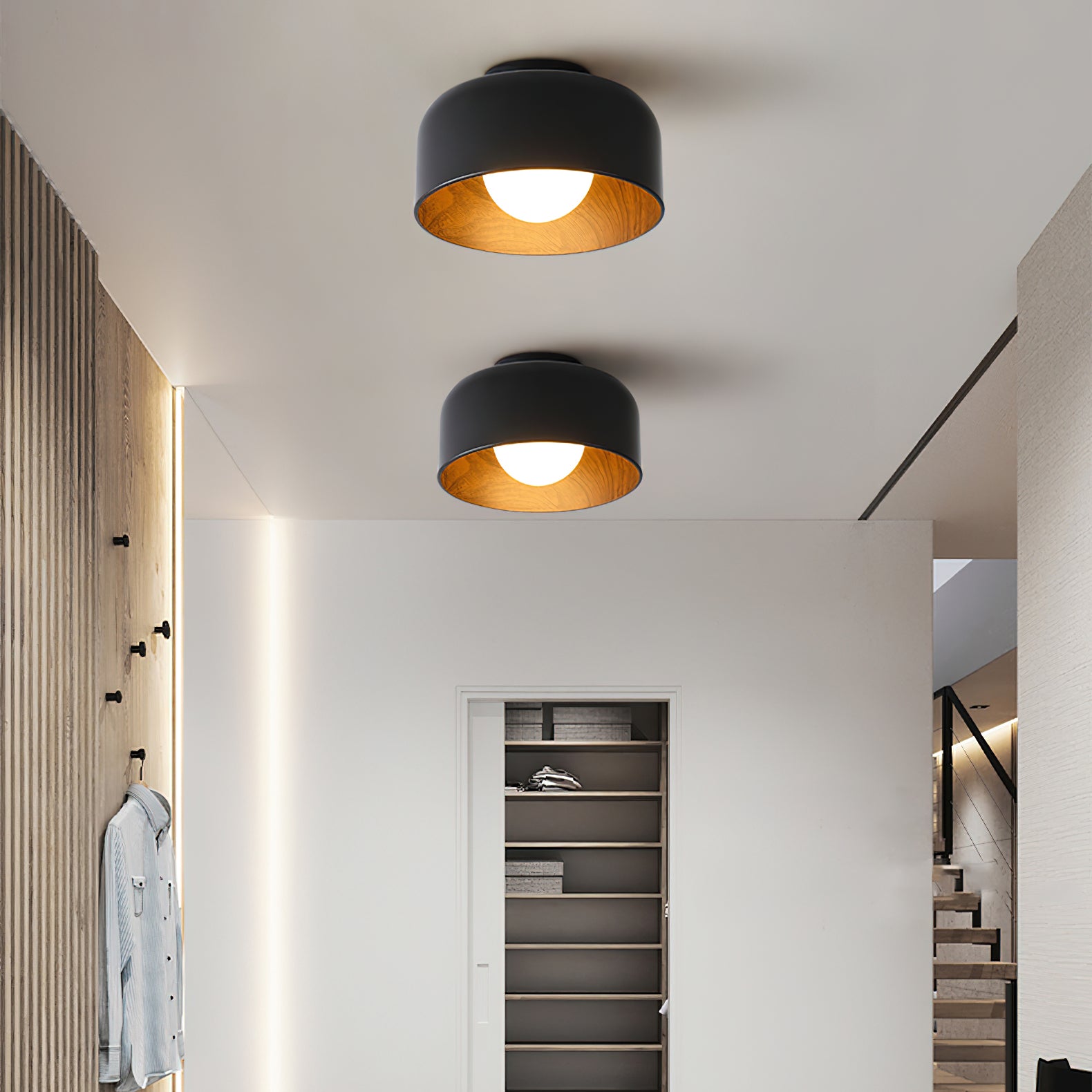 Lumosphere Modern Ceiling Light Fixture - Energy Efficient LED Flush Mount for Bedroom, Living Room & Kitchen - Dimmable Bright Lighting for Home & Office
