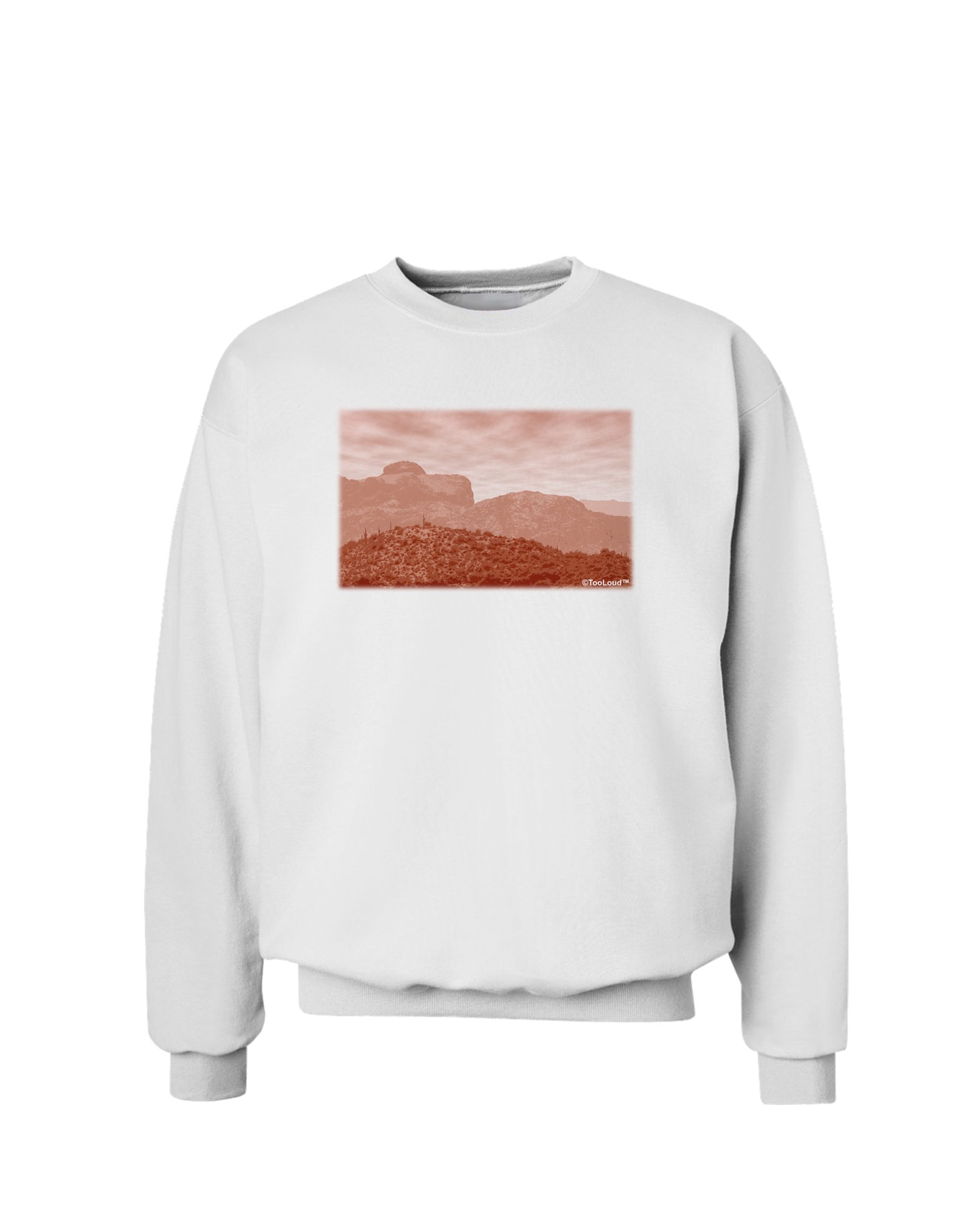 TOOLOUD Red Planet Landscape Sweatshirt | Trendy Space-Themed Pullover for Men & Women | Perfect for Casual Wear, Street Style & Outdoor Adventures