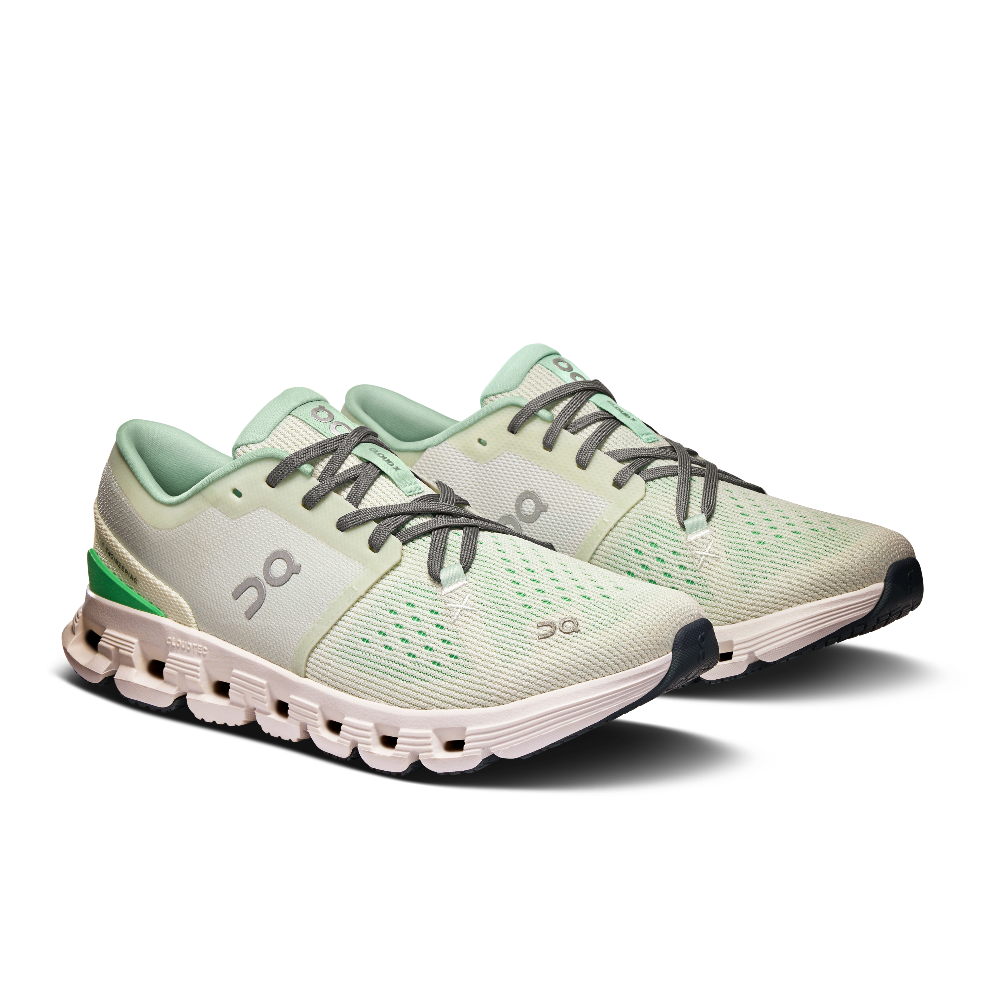 Women's Cloud X 4 Running Shoes - Aloe & Honeydew Color - Lightweight Cushioned Sneakers for Jogging, Gym Workouts & Daily Walking