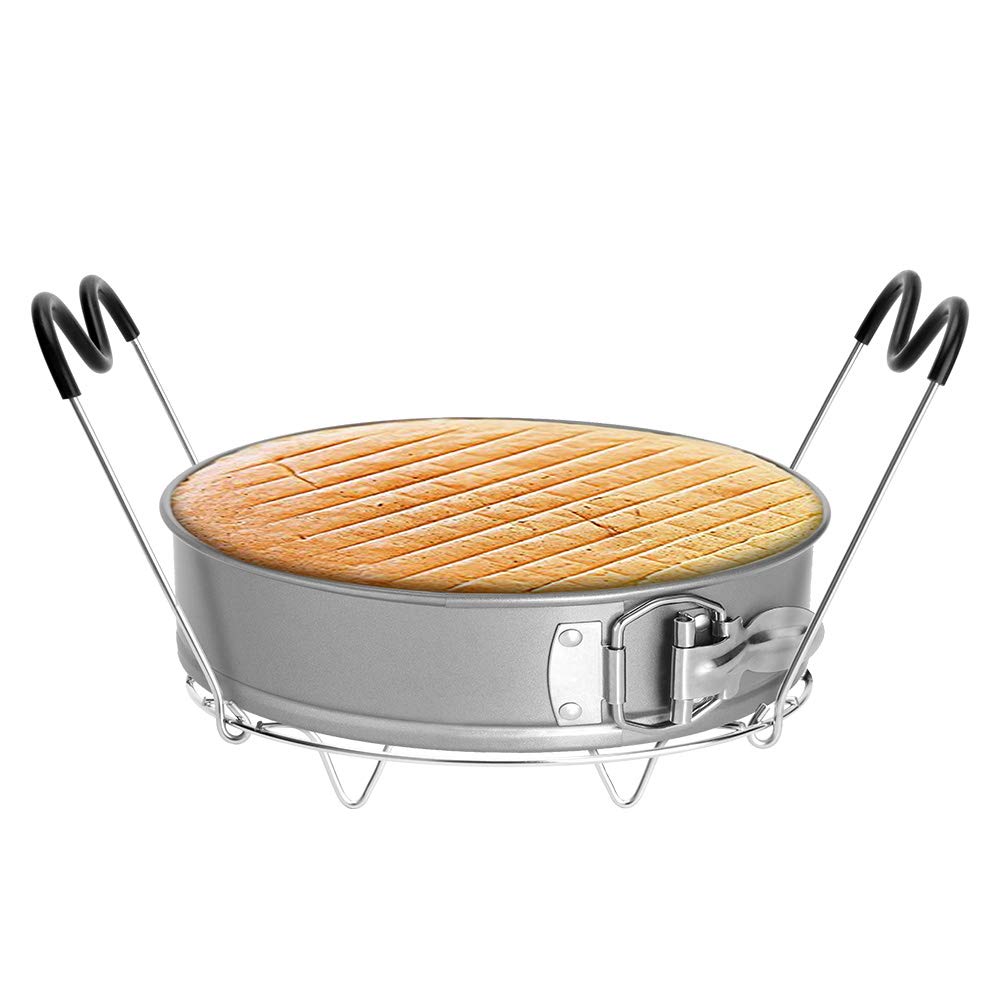Stainless Steel Steamer Rack Trivet with Handles for Instant Pot 6QT & 8QT - Pressure Cooker Accessories, Wire Steam Rack for Cooking Meat, Vegetables & Seafood - Perfect for Meal Prep, Canning & Healthy Cooking