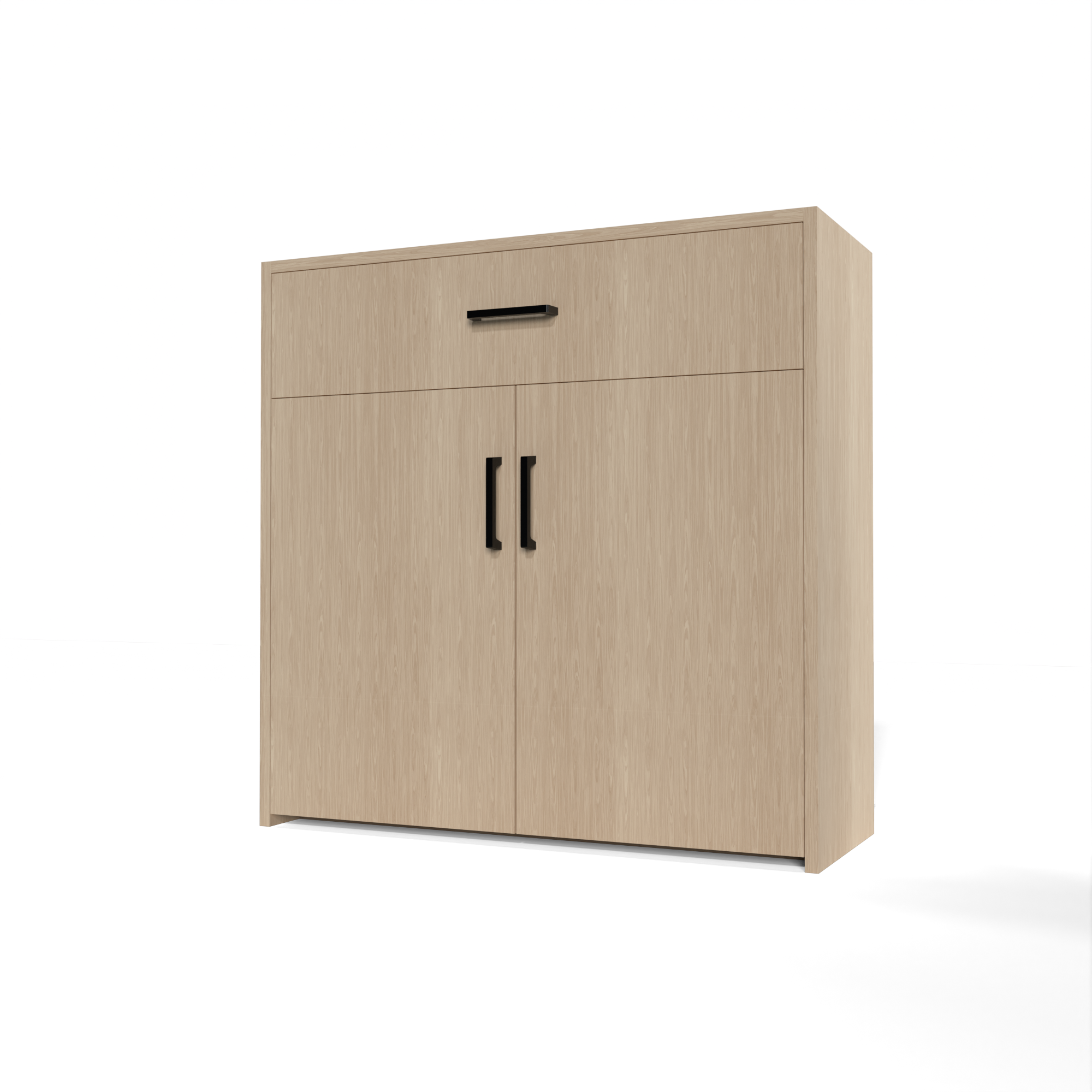 GrandCellar™ 8 Column Full Depth Wine & Liquor Cabinet with Black Handle Pulls - Premium Wine Storage for Home Bars, Restaurants & Wine Cellars