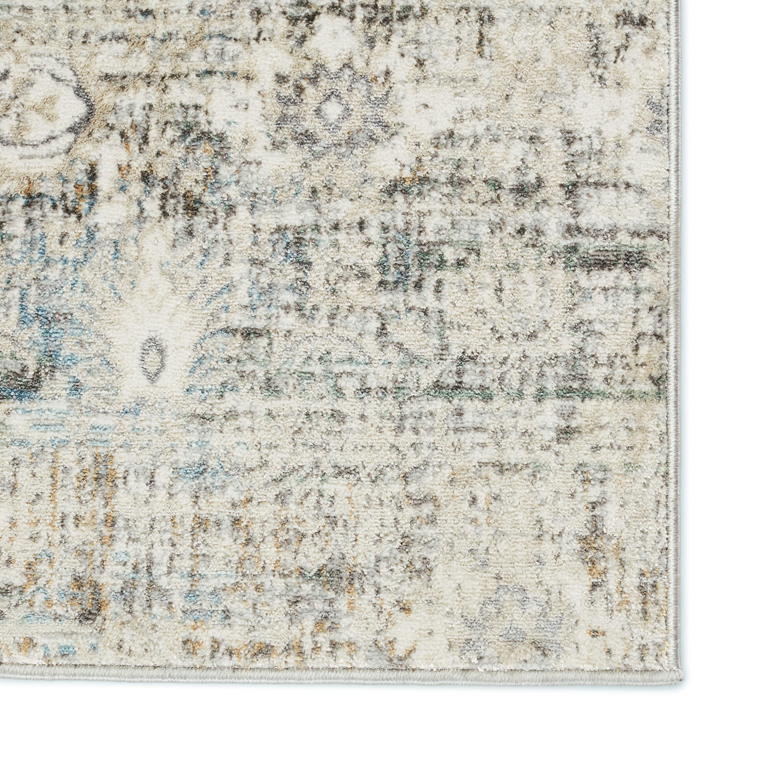 Jaipur Living Kenrick Floral Gray & Light Blue Area Rug 9'10