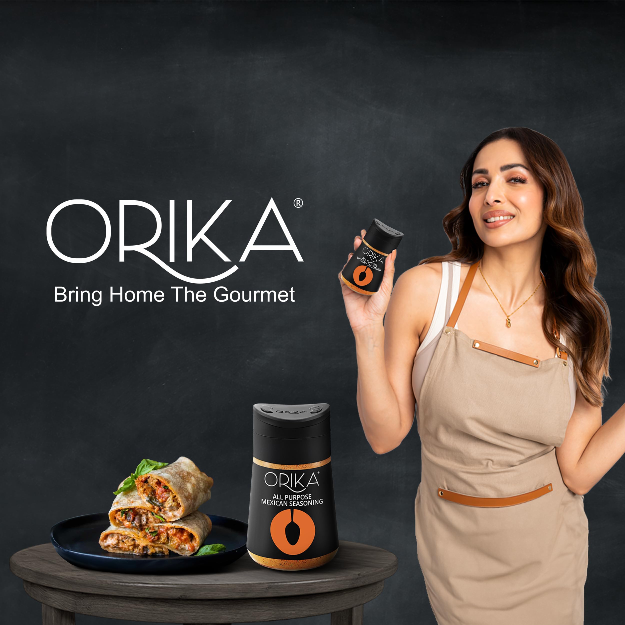 Orika All Purpose Mexican Seasoning - Premium Blend of Herbs & Spices for Tacos, Mexican Rice, Fries, Pasta, Nachos | 80g | Perfect for Home Cooking, BBQ & Party Snacks