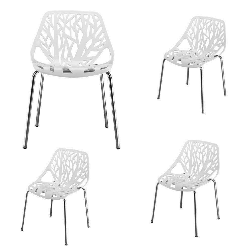 4-Piece Solid Wood Dining Chairs Set - Heavy Duty Kitchen & Dining Room Chairs for Home, Restaurant & Office - Comfortable Seating for Family Meals, Dinner Parties & Everyday Use