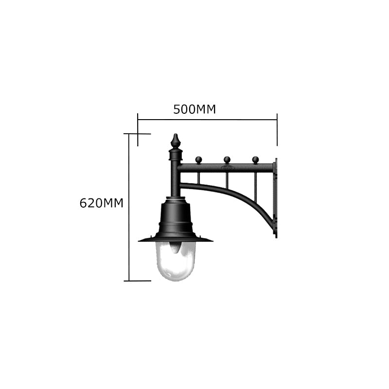 Avonshire 1Lt Outdoor Wall Light in Copper - Weatherproof Exterior Sconce for Porch, Patio, and Garden Lighting