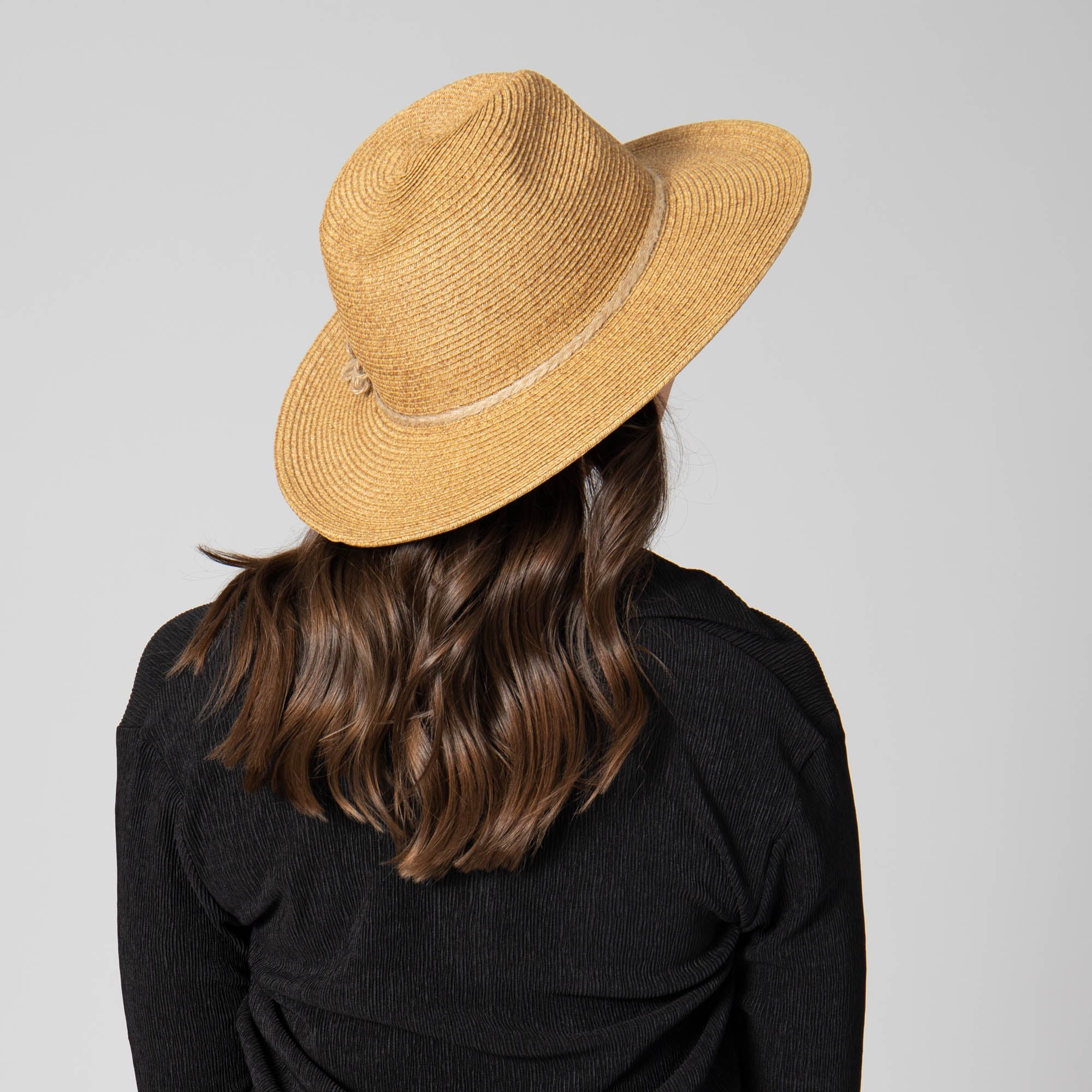 Women's Ultrabraid Fedora Hat with Floral Details - Naturally Sweet Style for Outdoor, Beach, and Summer Fashion