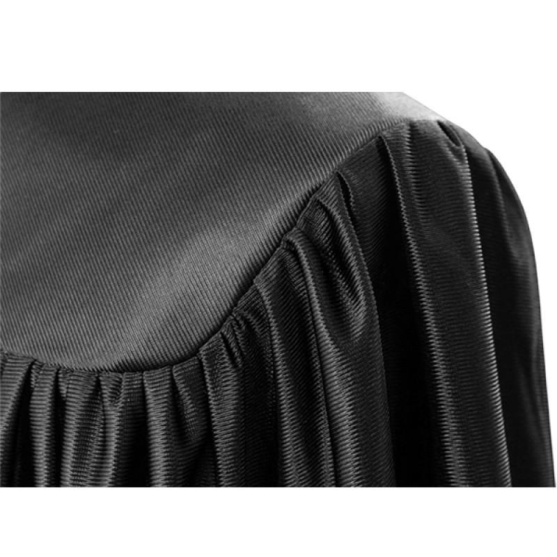 Shiny Black Graduation Gown for Kids - Preschool & Kindergarten Graduation Dress - Perfect for Ceremonies, Photos & Special Occasions