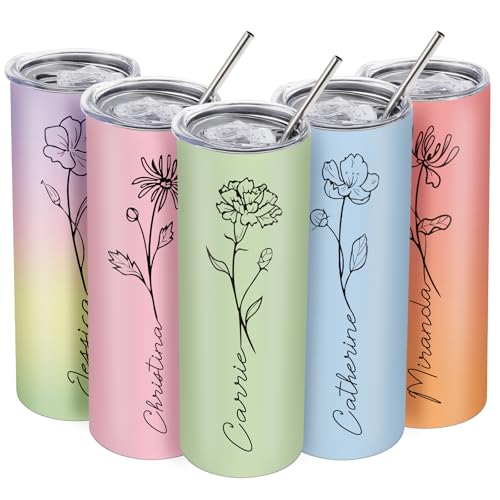 20OZ Skinny Birth Flower