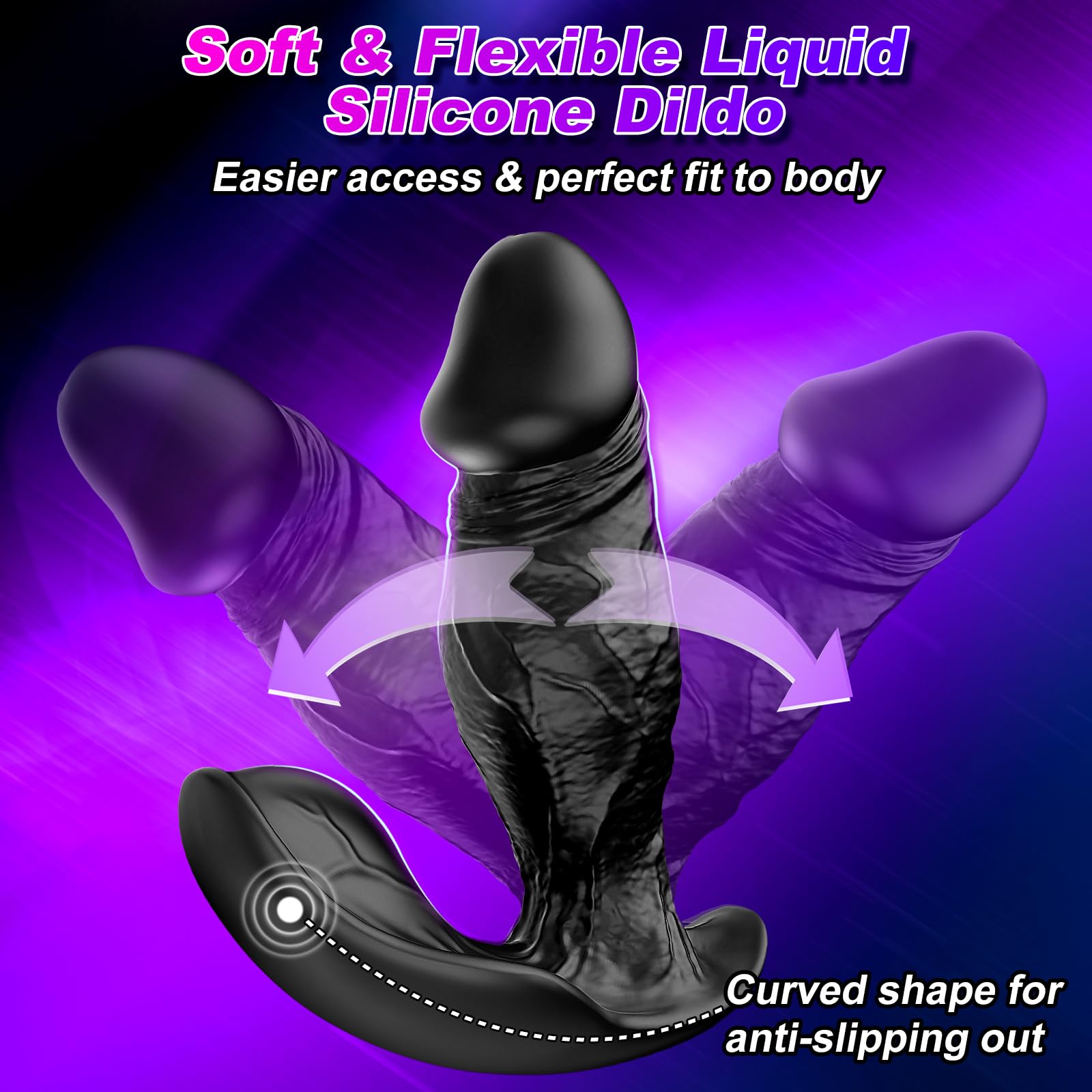 Premium Prostate Massager & Anal Vibrator for Men - 10 Powerful Vibration Modes, Remote Control, Soft Silicone Anal Plug - Intimate Couple Play & Solo Pleasure