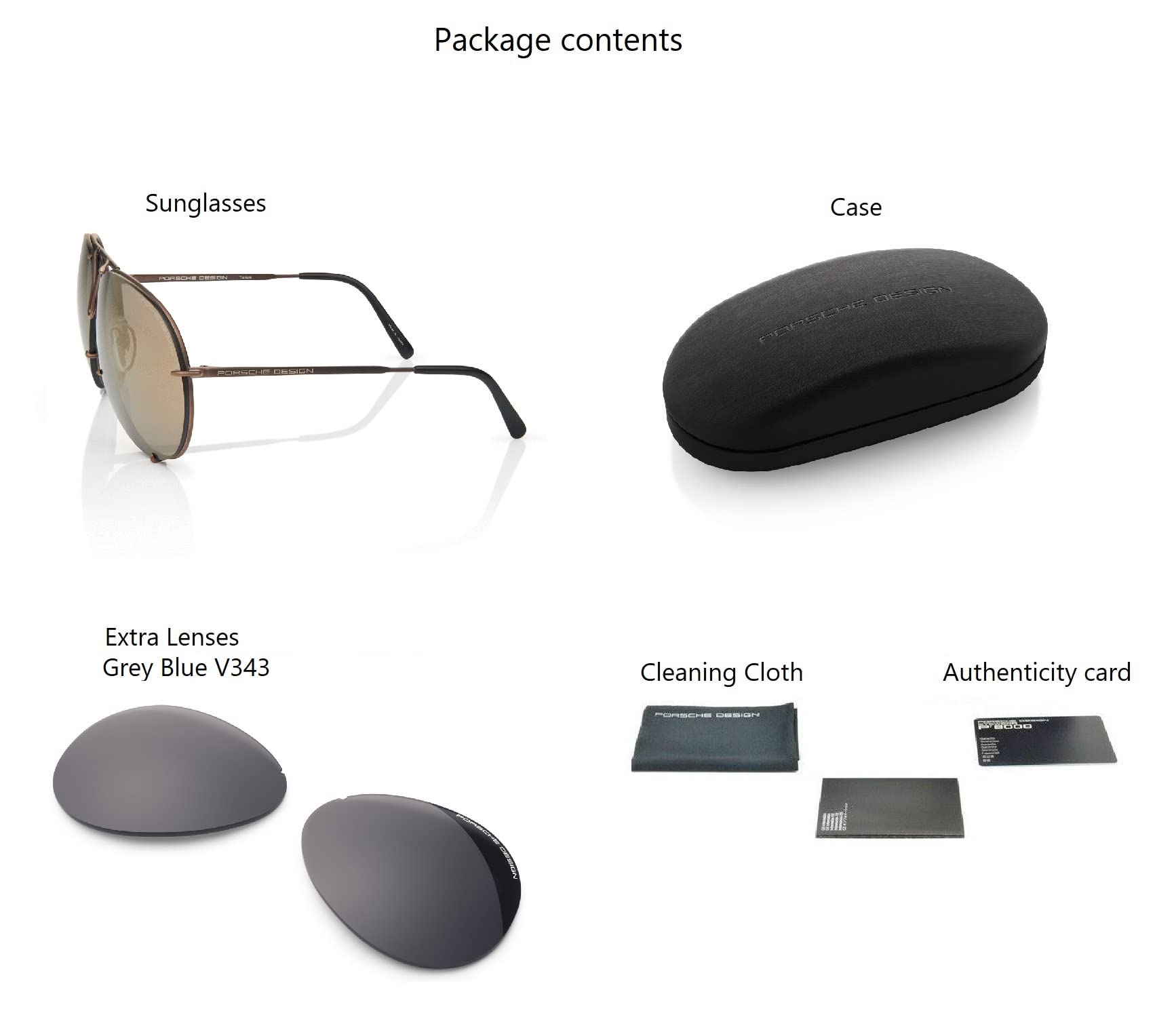 Porsche Design P8478 Aviator Sunglasses for Men & Women - UV Protection Polarized Lenses - Luxury Driving & Outdoor Sports Eyewear