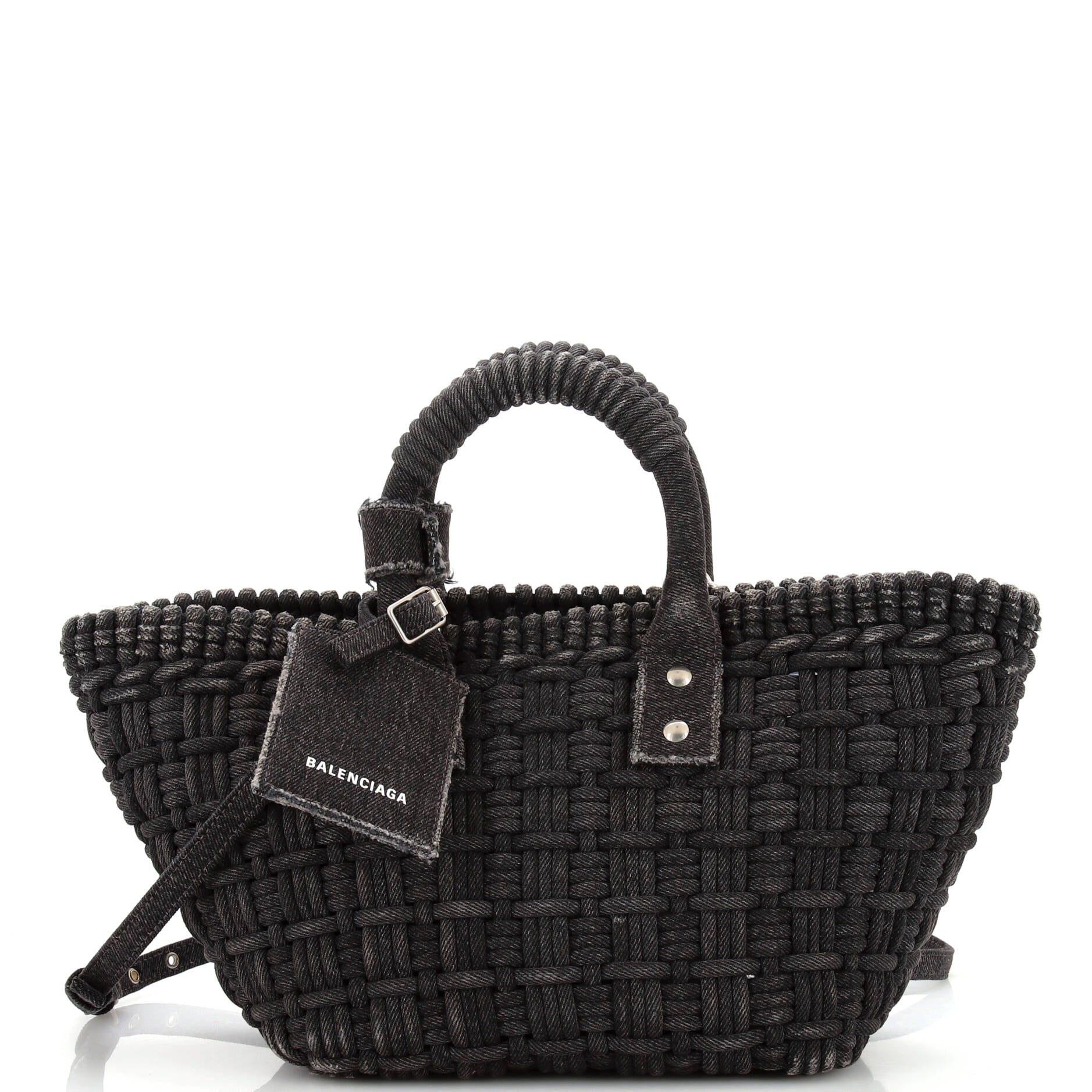 Stylish Bistro Panier Bag - Woven Denim Crossbody Purse for Women | XS Small Size | Perfect for Farmers Market, Picnics & Everyday Use