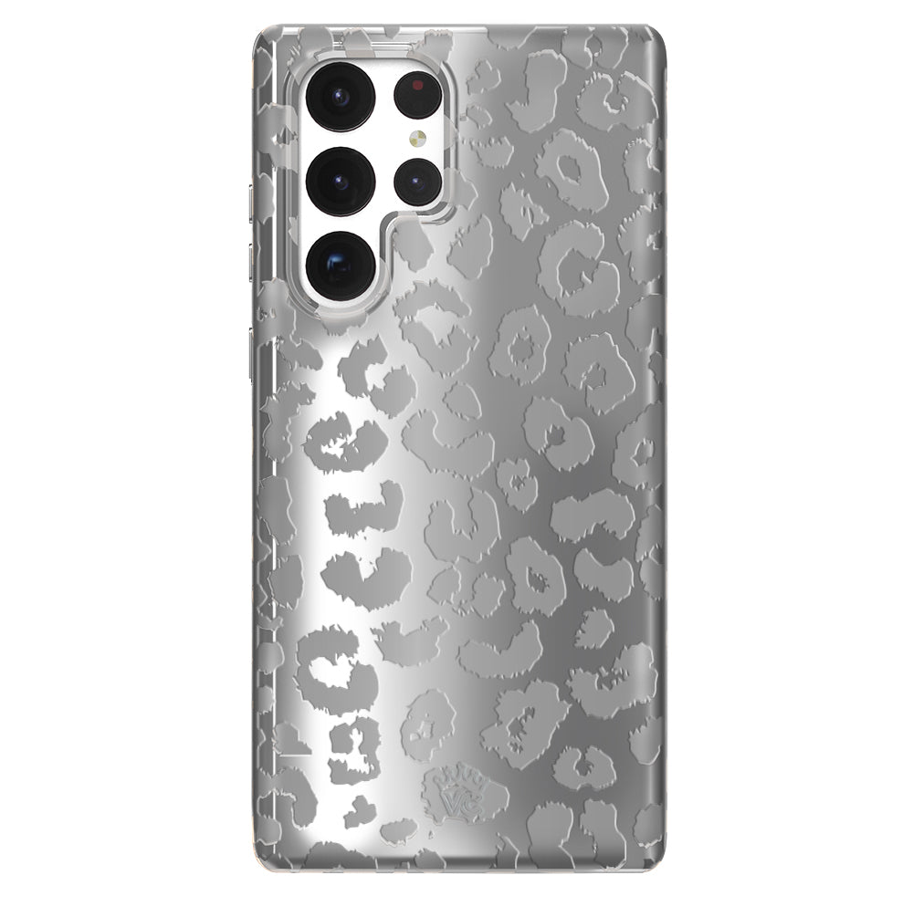 Samsung Phone Case - Chrome Leopard Design - Durable Protective Cover for Samsung Galaxy S21/S20/Note 20 - Stylish Accessory for Work, Travel & Everyday Use