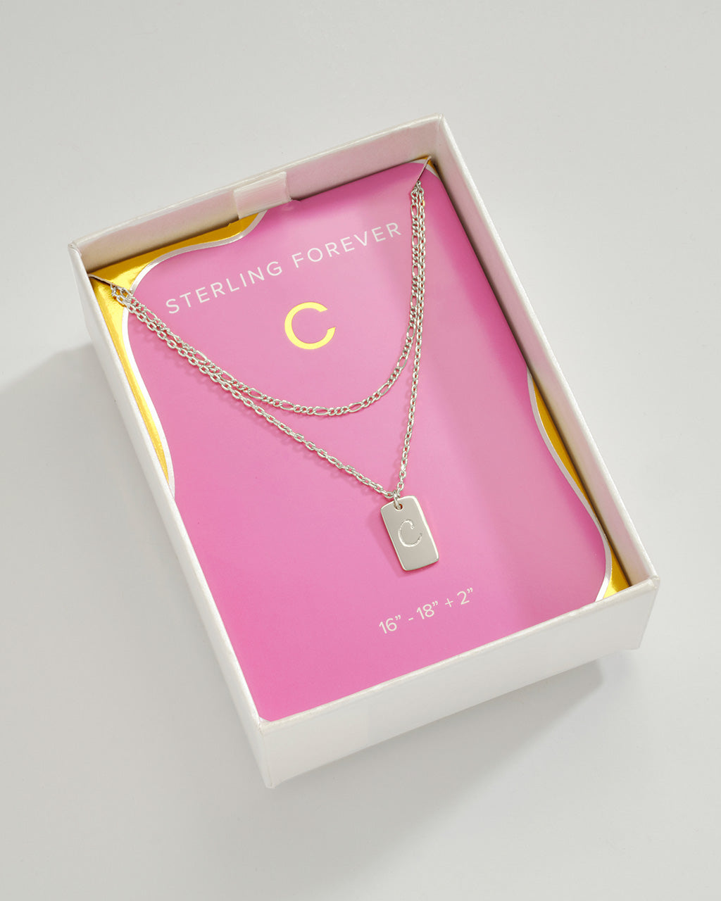 Layered Chain Necklace for Women - Initial Pendant Necklace, Dainty Gold & Silver Jewelry Gift for Her - Perfect for Everyday Wear, Date Night & Special Occasions
